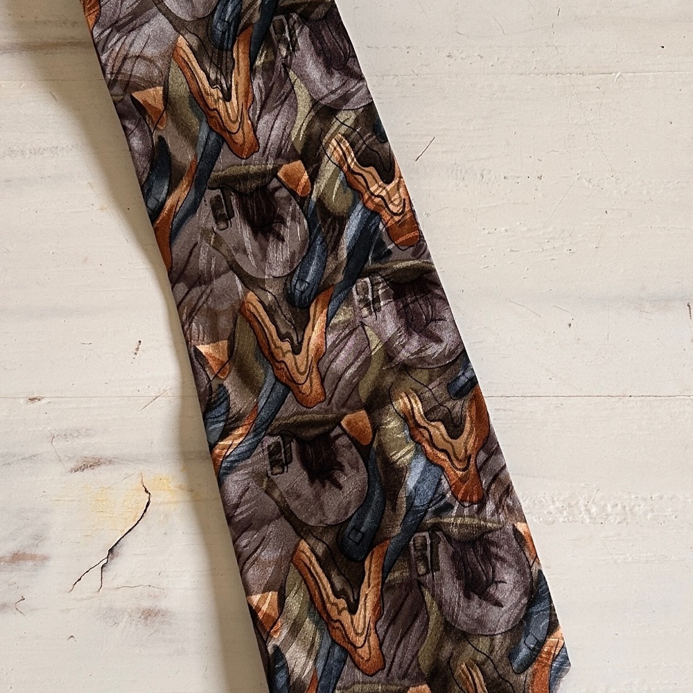 Jerry Garcia Collector's Edition Men's Silk Necktie Geometric Multicolor 57"X3.5